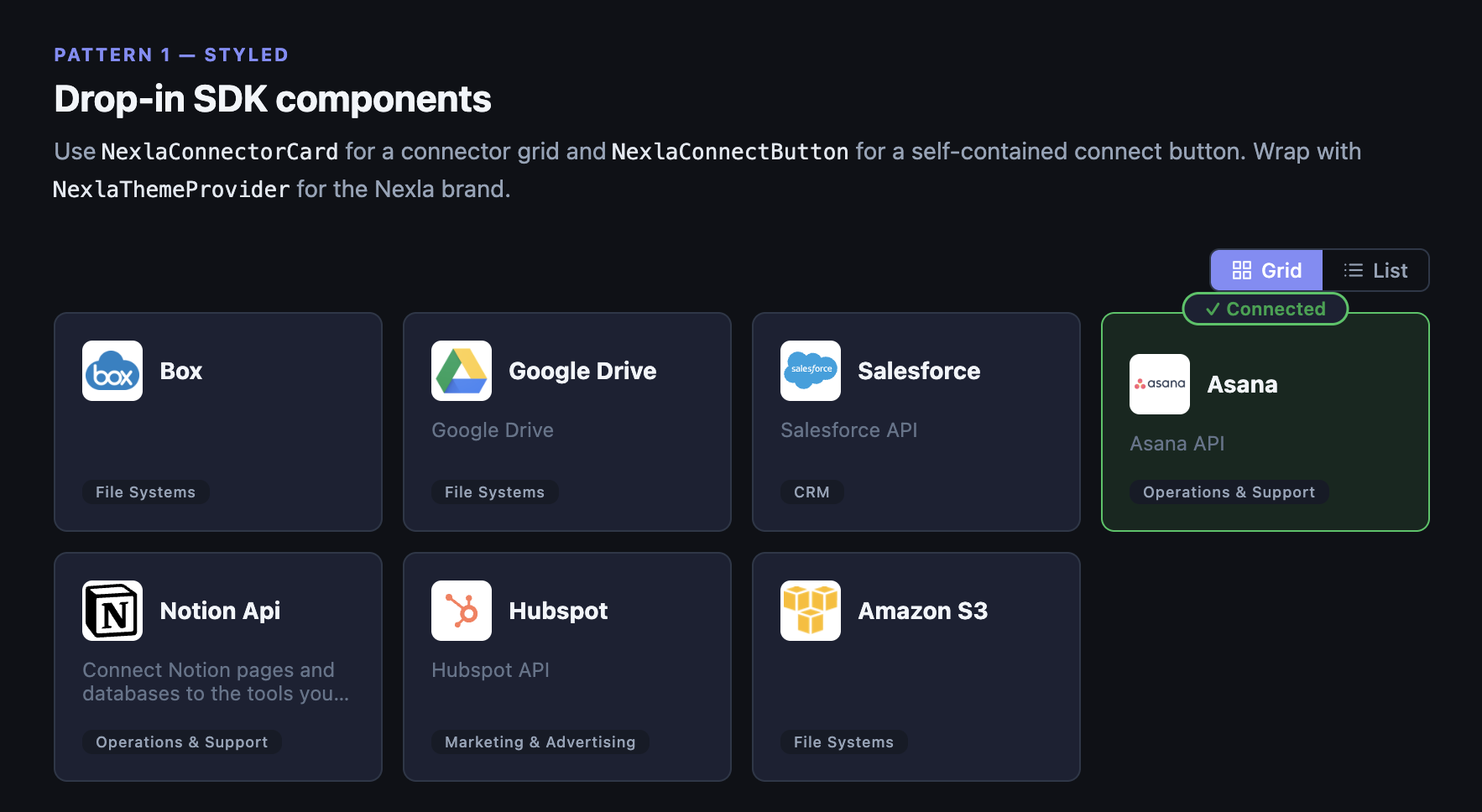 Drop-in styled components